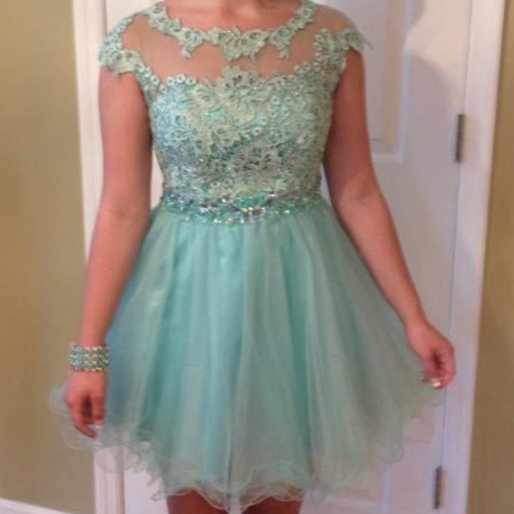 sparkly tulle mesh formal/homecoming dress